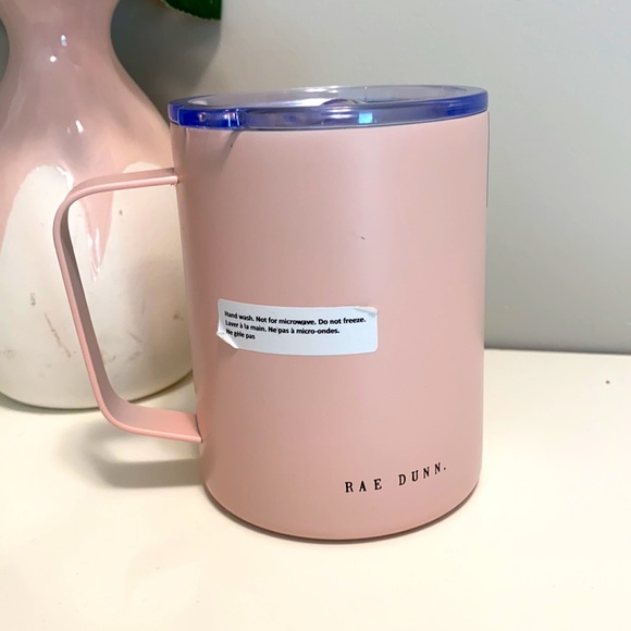 Rae Dunn Baby Pink Stainless Steel Mug - Picture 3 of 6